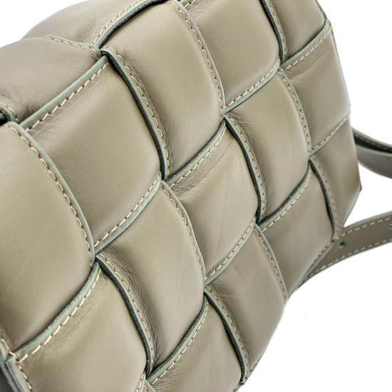 Сумка Di Gregorio зеленая кожаная плетеная - фото 4, 