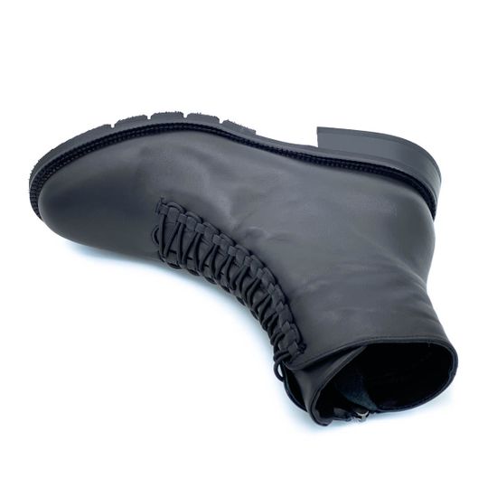 Ботинки Tuffoni черные кожаные Байка - фото 5, 