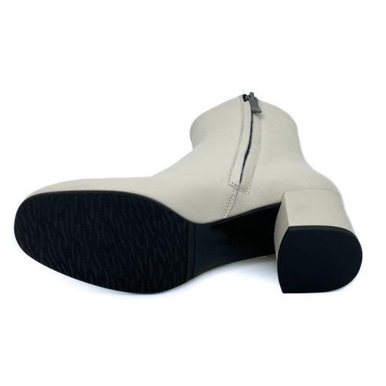 Ботильоны Cover бежевые кожаные Байка - фото 4, 4491141-1 COV