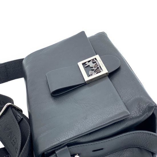 Сумка-мессенджер Renato Angi черная кожаная - фото 6, 