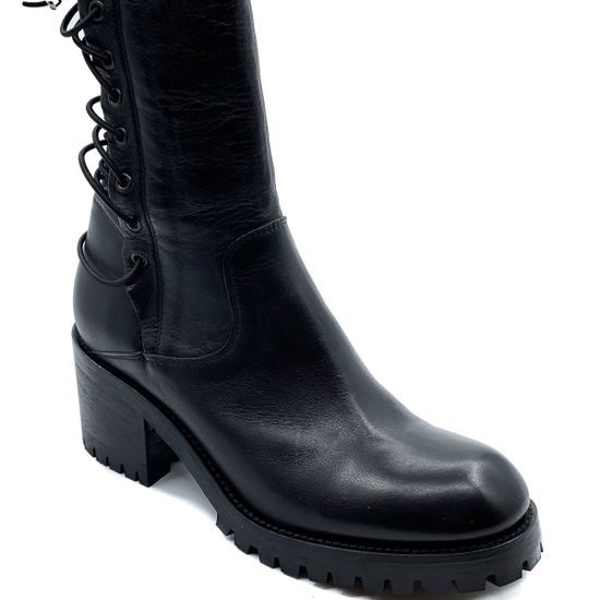 Сапоги Fru.it черные кожа демисезонные - фото 6, 