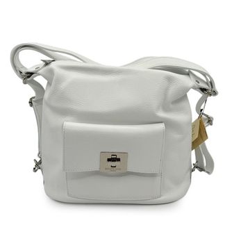 Сумка-рюкзак Renato Angi белая кожаная - фото 1, 3254701 RA BIANCO