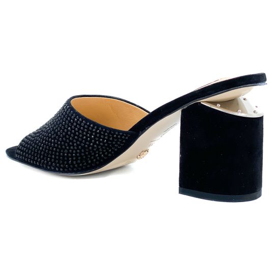 Сабо Gianni Renzi  черные замшевые - фото 3, RA1060A GR