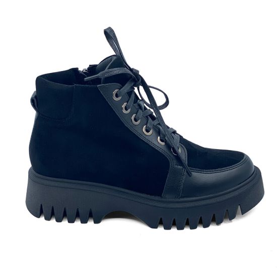 Ботинки CV COVER черные замша/кожа на шерсти - фото 1, 26101-3 COV