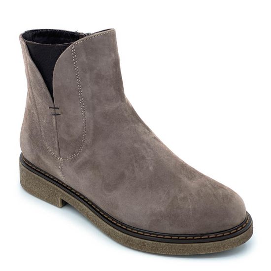 Ботинки Cover бежевые замшевые МЕХ - фото 2, 