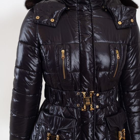 Пуховик VDP черного цвета - фото 2, 