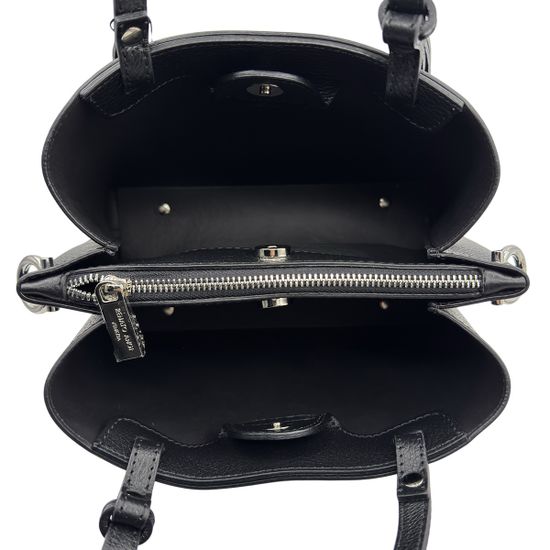 Сумка Renato Angi черная кожаная - фото 5, 3352301 RA NERO