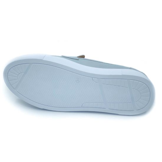 Лоферы Cover голубые кожаные - фото 4, 1705803 COV