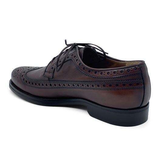 Туфли Броги Mario Bruni кожаные коричневые - фото 3, 64132 MB