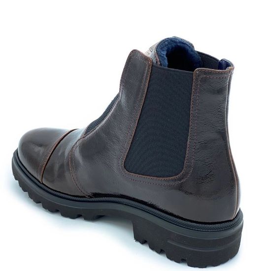 Ботинки Donna Soft коричневые наплак МЕХ - фото 3, 