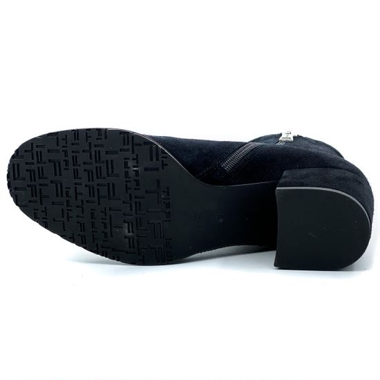 Ботильоны Tiffi черные замшевые демисезонные - фото 4, 