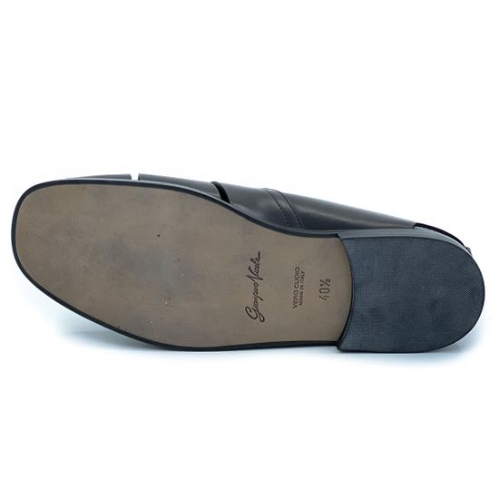 Сандалии Giampieronicola черные кожаные - фото 4, 