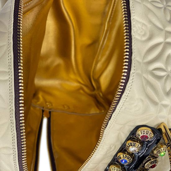 Рюкзак женский Marino Orlandi  кожаный бежево-коричневый - фото 5, 