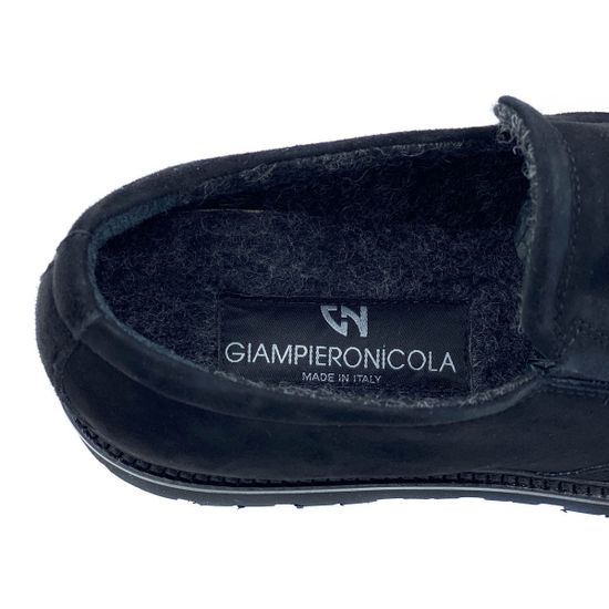 Ботинки Giampieronicola черные замшевые утеплитель - шерсть - фото 7, 