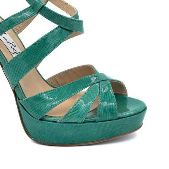 Босоножки Left&amp;Right зеленые из лакированной кожи - фото 6, Y203 LR