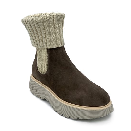 Ботинки KELTON бежевые замшевые байка - фото 2, 