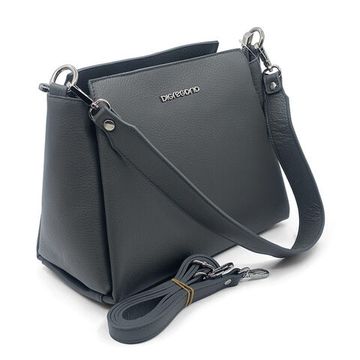 Сумка Di Gregorio серая кожаная - фото 2, 8862 DG GRIGIO