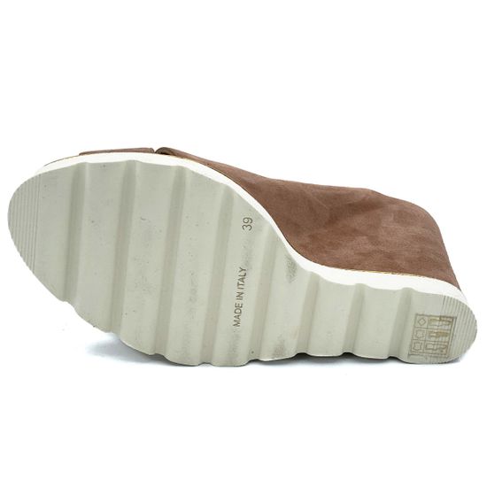 Босоножки Kelton бежевые замшевые - фото 4, V5308 KEL FANGO