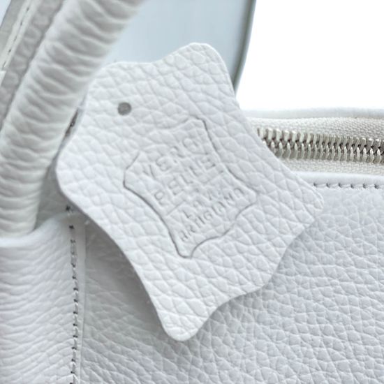 Сумка Di Gregorio белая кожаная - фото 4, 