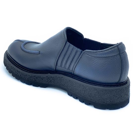 Ботинки Giampieronicola синие кожаные демисезонные - фото 3, 