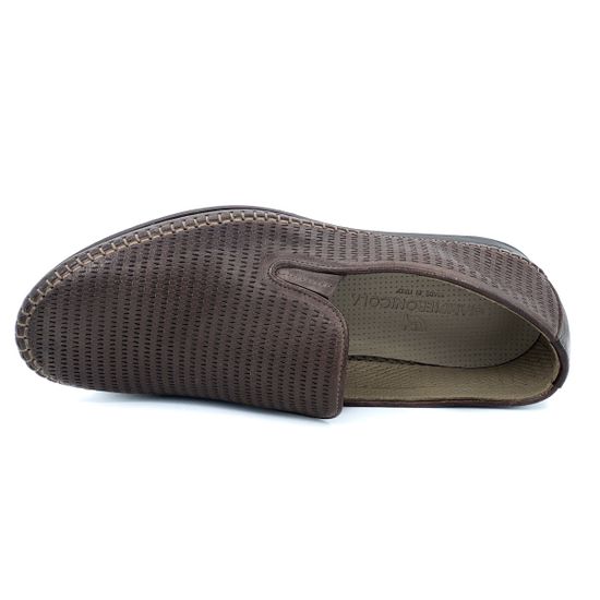 Слипоны Giampieronicola коричневые кожаные - фото 5, 