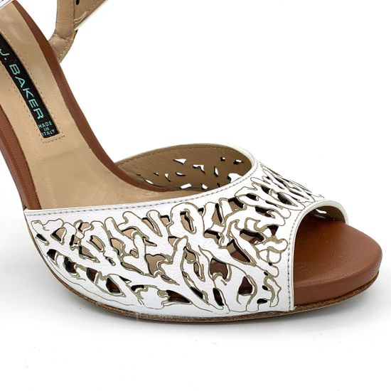 Босоножки Norma J. Baker кожаные белые - фото 6, 7590E5A NJ