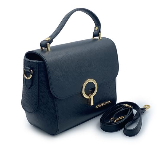 Сумка Di Gregorio черная кожаная - фото 2, 