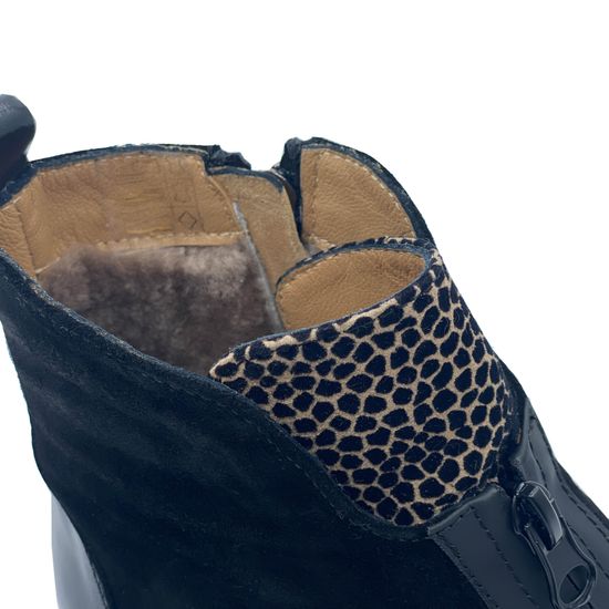 Ботинки MOTCLE черные кожа/замша на меху - фото 7, MOT2451M MOT