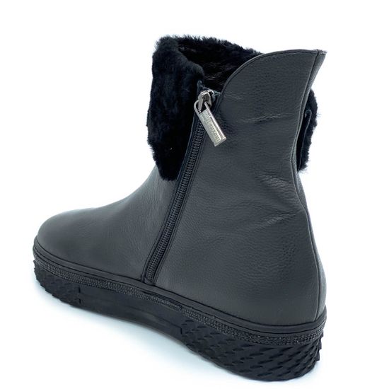 Ботинки Ilasio Renzoni черные кожаные Байка - фото 3, 4639 IR