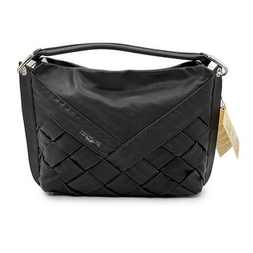 Сумка Renato Angi черная кожаная плетеная - фото 1, 3302181 RA NERO