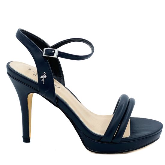 Босоножки Pacomena темно-синие кожаные - фото 1, 6991 PAC BLU