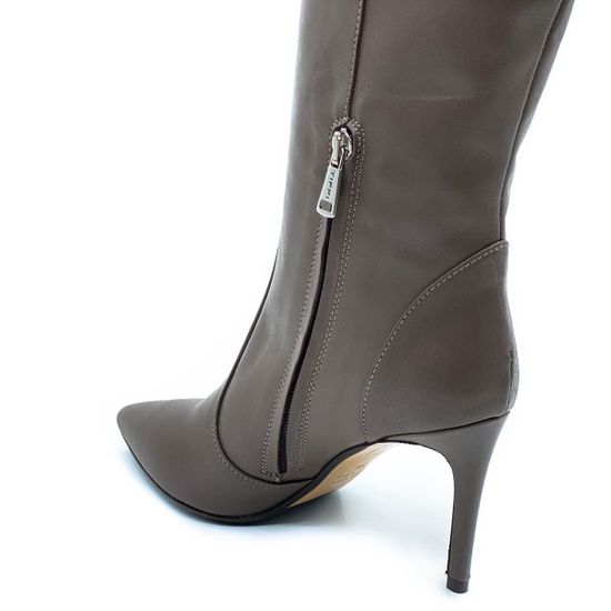 Сапоги Tiffi серые кожаные демисезонные - фото 4, N658/80DR TI STONE