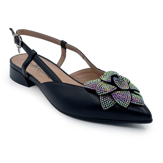 Туфли открытые Ilasio Renzoni черные кожаные - фото 2, 6808 IR NERO