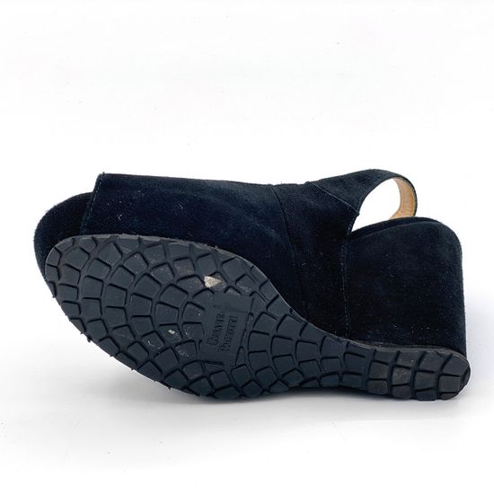 Босоножки Cesare Paciotti замшевые черные - фото 4, HHQD6 PA