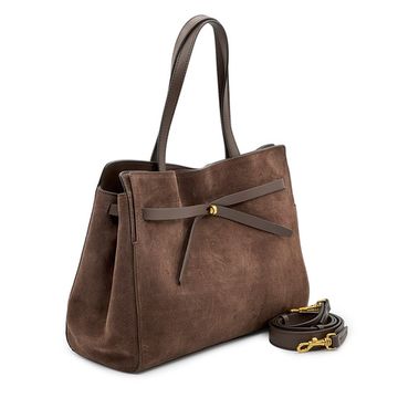 Сумка Loristella коричневая замшевая - фото 2, 2924 LS CACAO