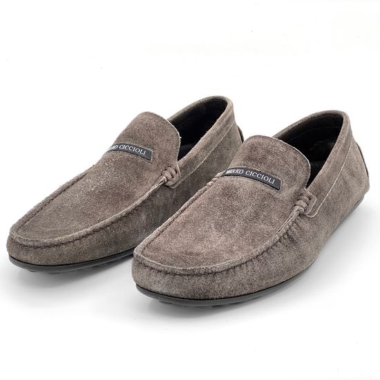 Мокасины Mirko Ciccioli замшевые коричневые - фото 6, 
