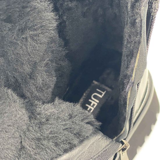 Ботинки Tuffoni черные из лакированной кожи на меху - фото 7, 1723021 TUF