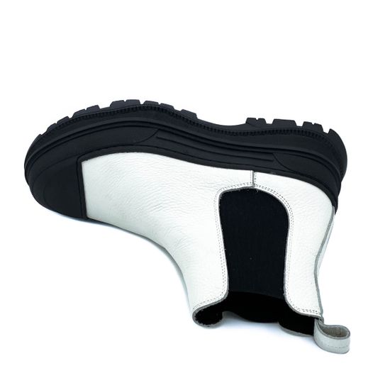 Ботинки Mimmu белые кожаные Байка - фото 5, D144E7 MIM BIANCO