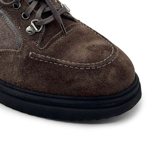 Полуботинки GIAMPIERONICOLA коричневые замша/кожа на байке - фото 6, A43685B GPN MORO