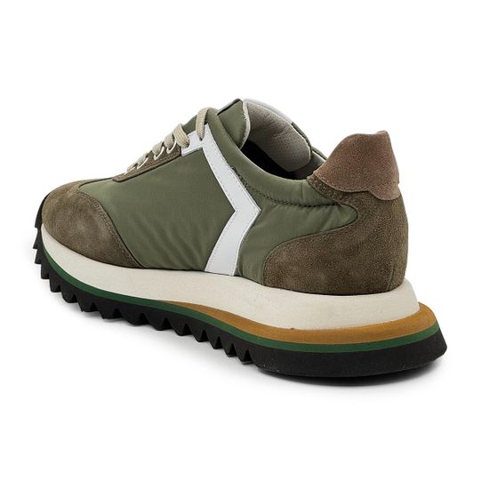 Кроссовки BUTTERI зеленые кожа/замша - фото 3, 48525-B BUT VERDE