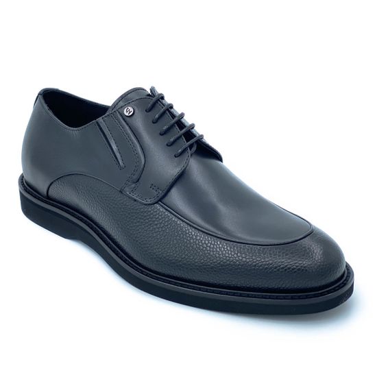 Ботинки Giampieronicola черные кожаные демисезонные - фото 2, 