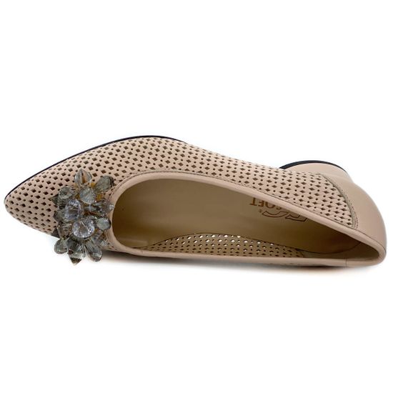 Туфли Donna Soft пастельно-розовые кожаные - фото 5, 