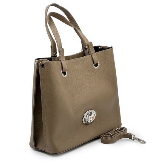 Сумка Renato Angi бежевая кожаная - фото 2, 3257801 RA BEIGE