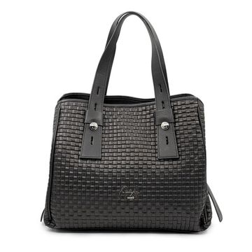 Сумка Renato Angi черная из плетеной кожи - фото 1, 3307517 RA NERO