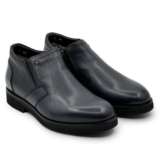 Ботинки Mario Bruni синие кожаные на меху - фото 8, 14857 MB BLU