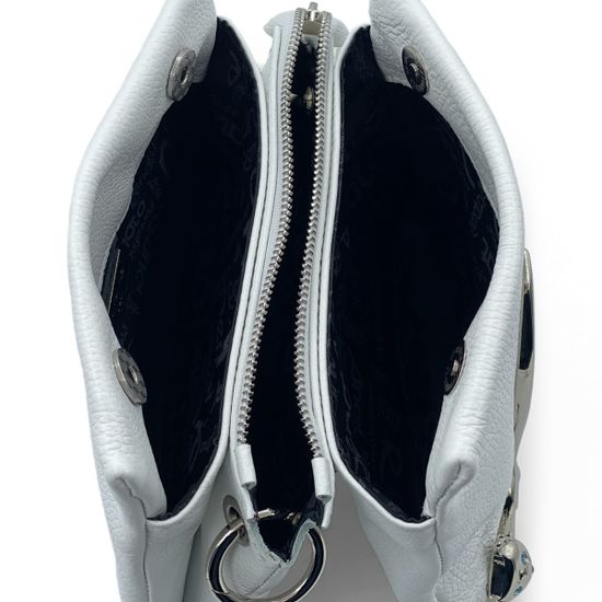 Сумка Renato Angi белая кожаная &quot;кошка&quot; - фото 5, 