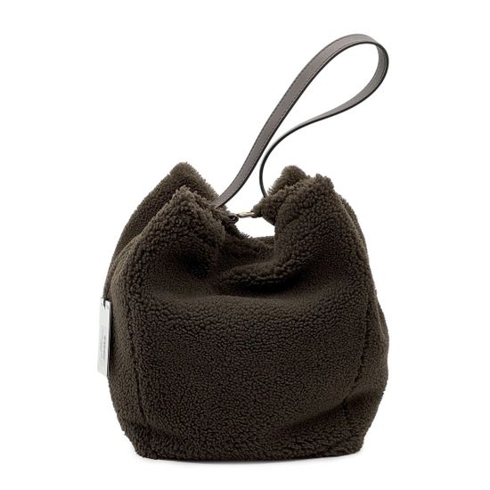 Сумка Loristella темно-коричневая шерстеная - фото 3, 2931 LS MARRONE