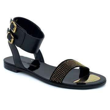 Босоножки Loretta Pettinari черные кожаные - фото 2, 4735 LP