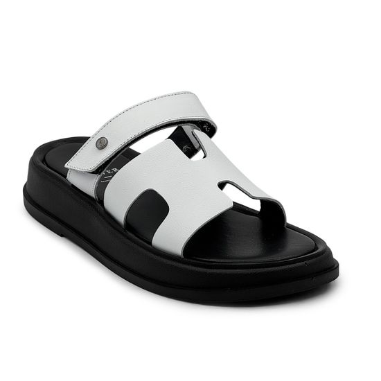 Сабо женские CV COVER белые кожаные - фото 2, 1623-2 COV BIANCO