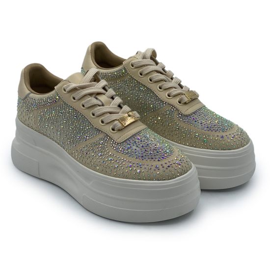 Кеды Ilasio Renzoni бежевые кожа/замша - фото 8, 